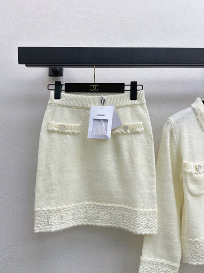 Chan 25fw knitted suit