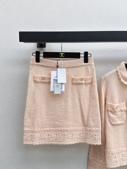 Chan 25fw knitted suit