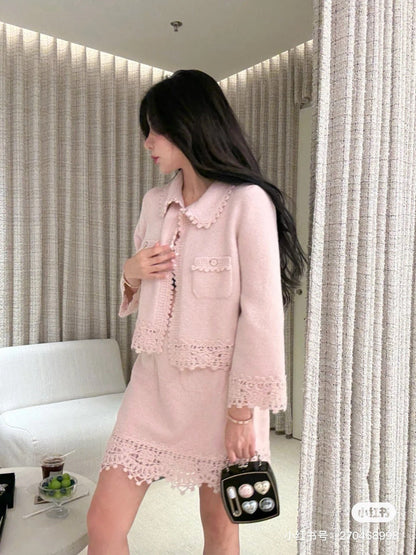 Chan 25fw knitted suit