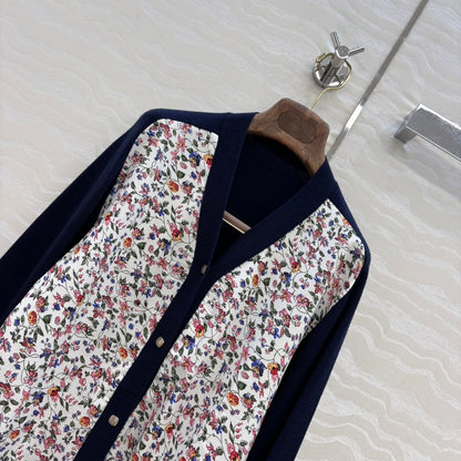 Loro 25fw printed cardigan