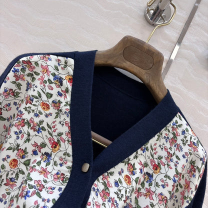Loro 25fw printed cardigan