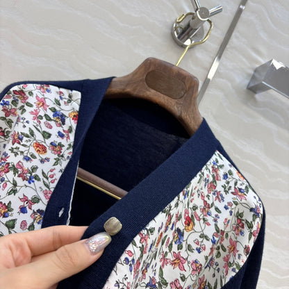 Loro 25fw printed cardigan