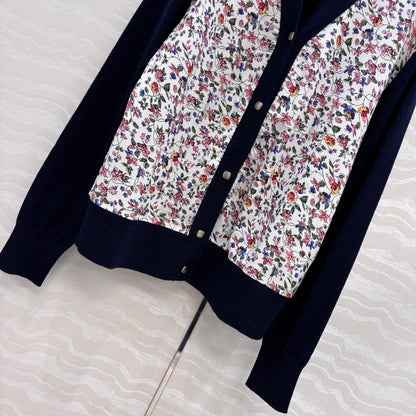 Loro 25fw printed cardigan