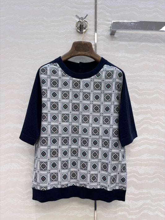 Loro 25fw printed sweater