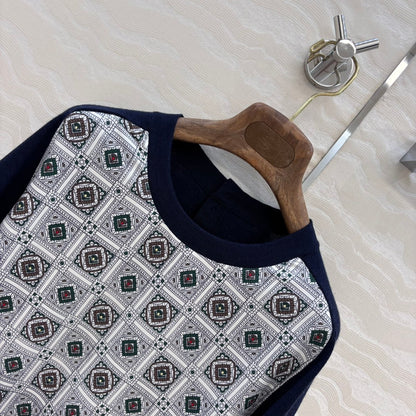 Loro 25fw printed sweater