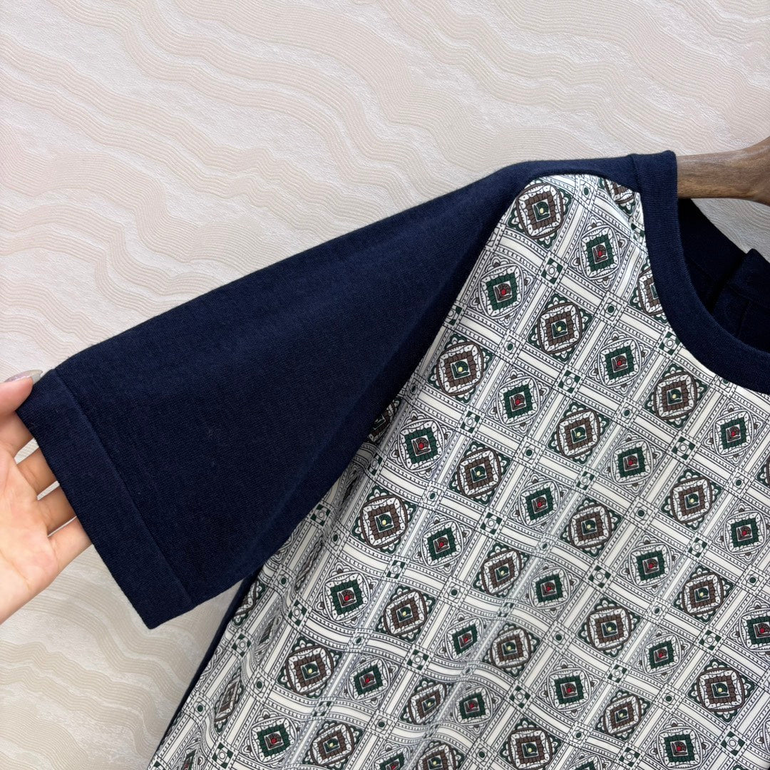 Loro 25fw printed sweater