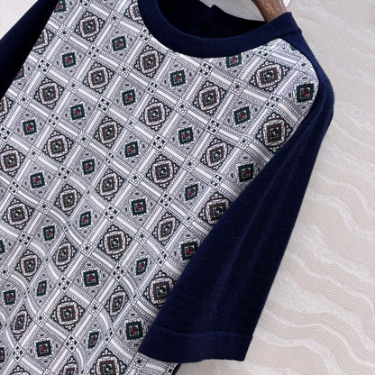 Loro 25fw printed sweater