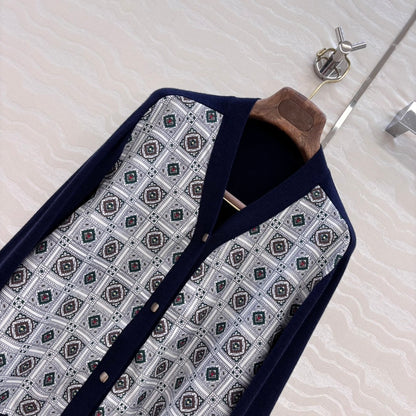 Loro 25fw printed cardigan