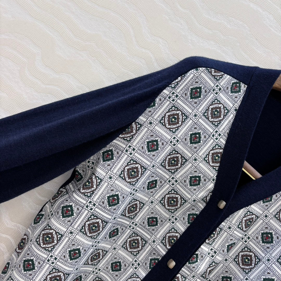 Loro 25fw printed cardigan
