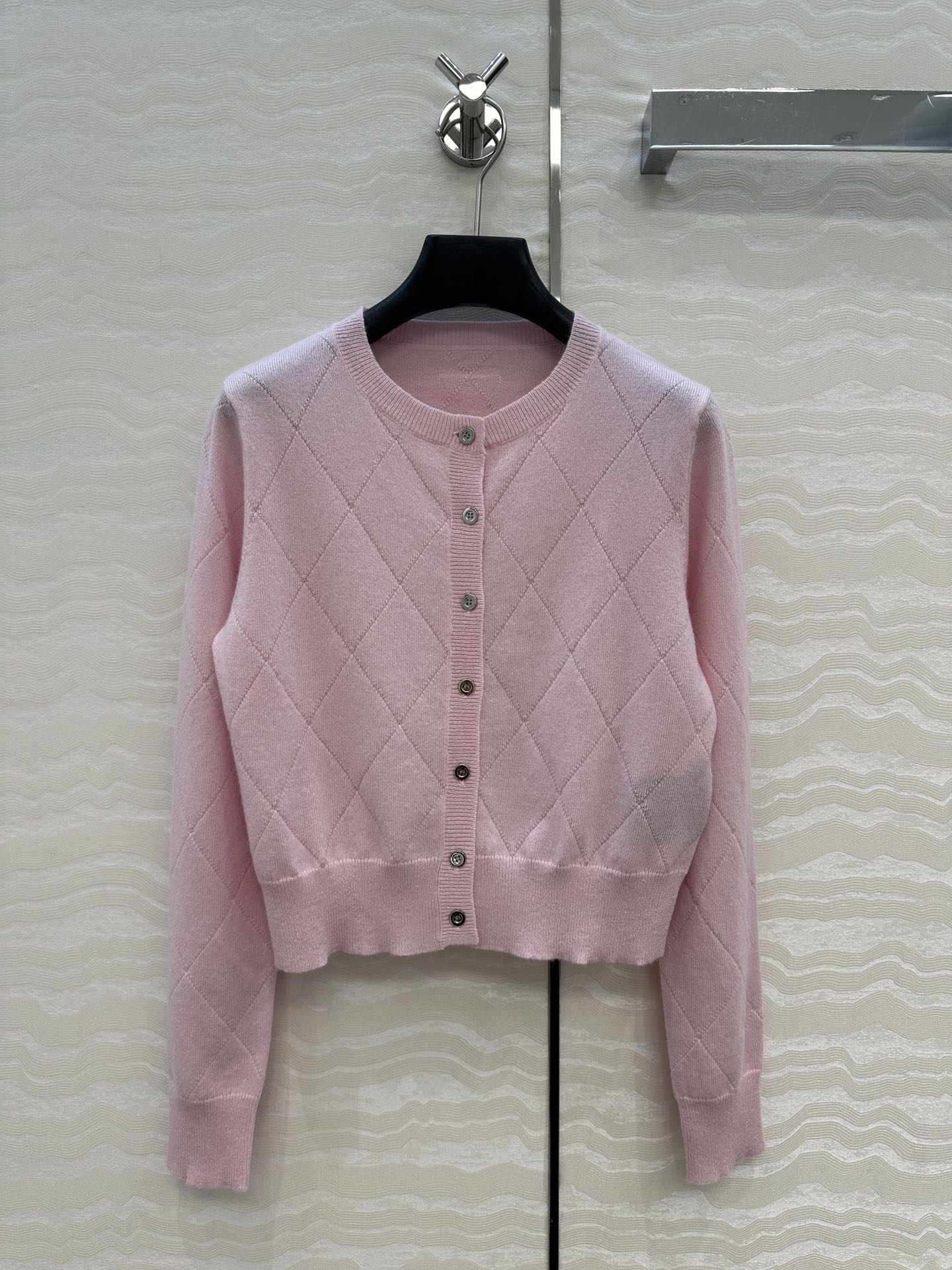 Pra 25fw jacquard cardigan