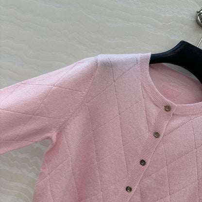 Pra 25fw jacquard cardigan