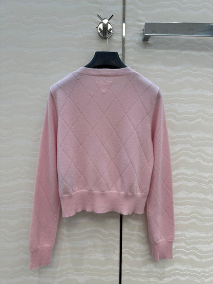 Pra 25fw jacquard cardigan
