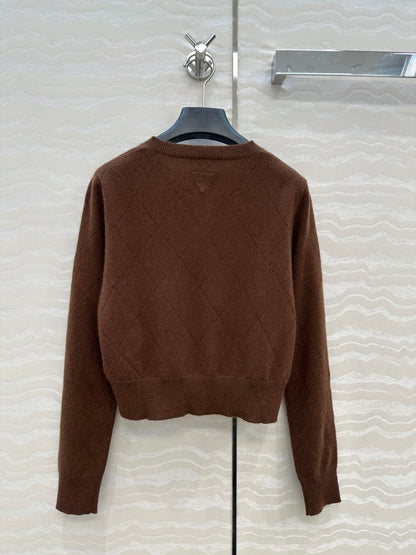 Pra 25fw jacquard cardigan