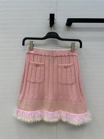 Chan 25fw knitted skirt