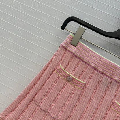 Chan 25fw knitted skirt