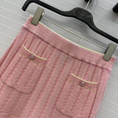 Chan 25fw knitted skirt