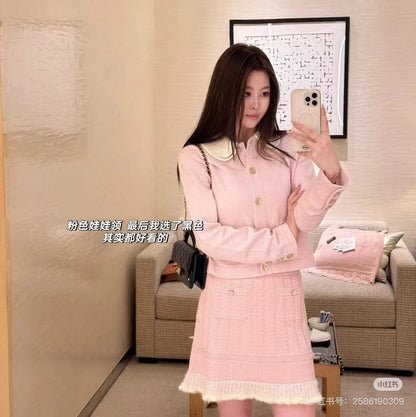 Chan 25fw knitted skirt