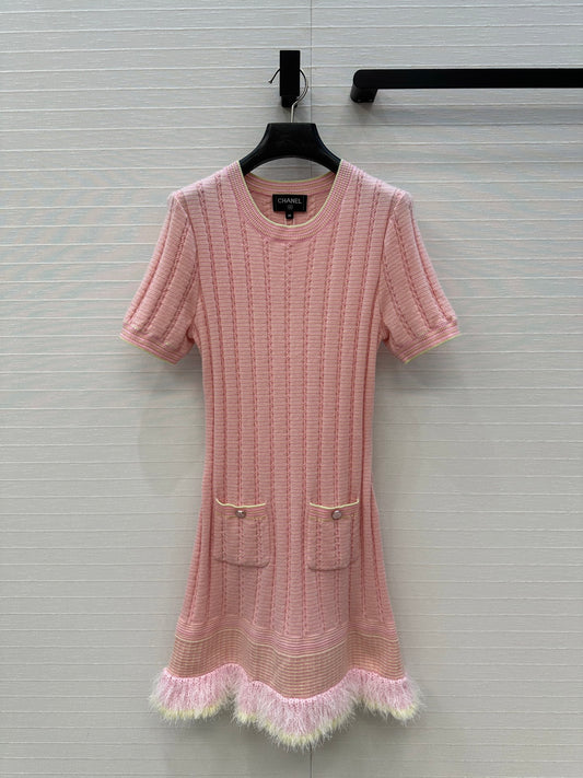 Chan 25fw knitted dress