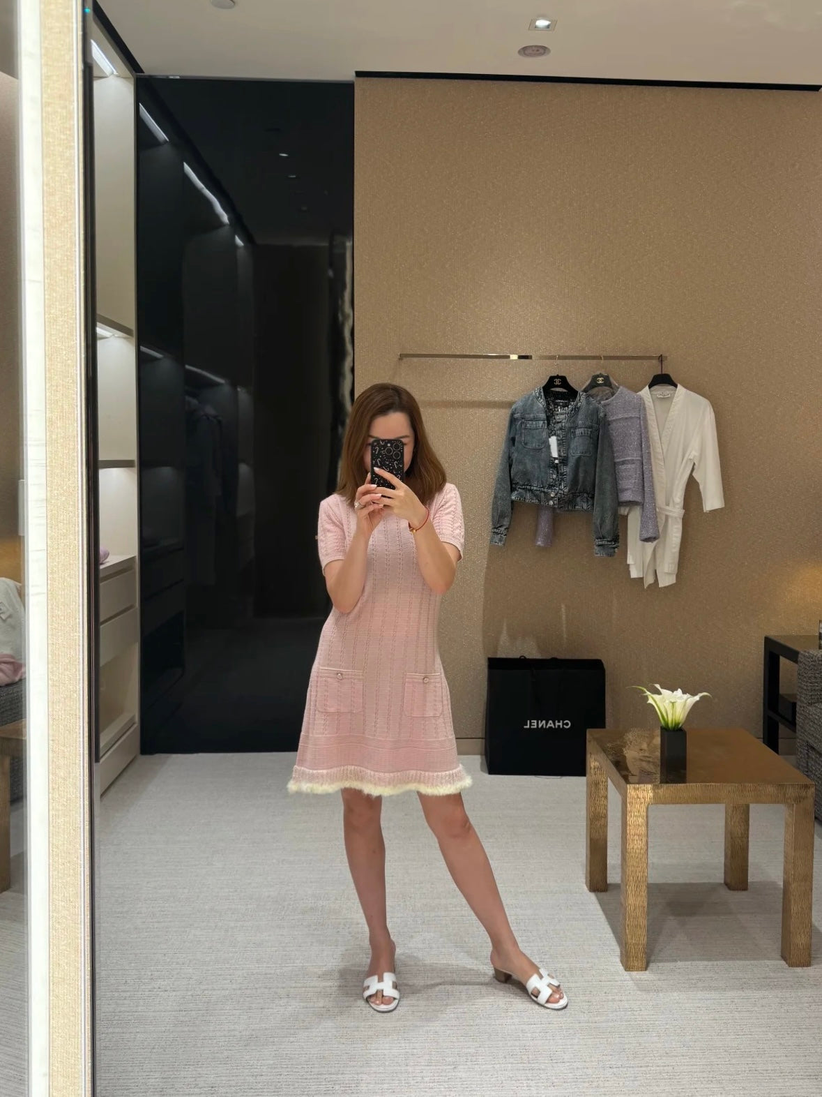 Chan 25fw knitted dress