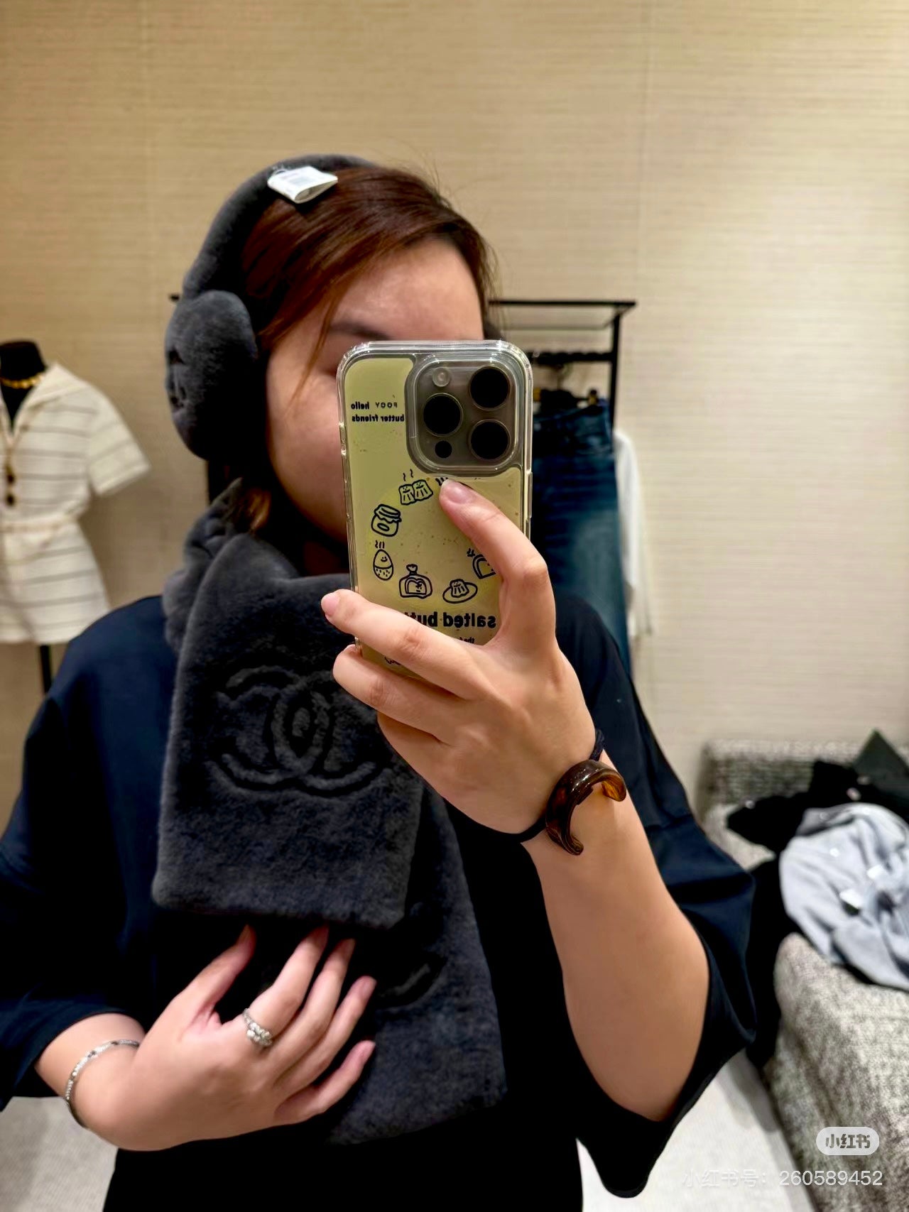 Chan 25fw outdoor scarf