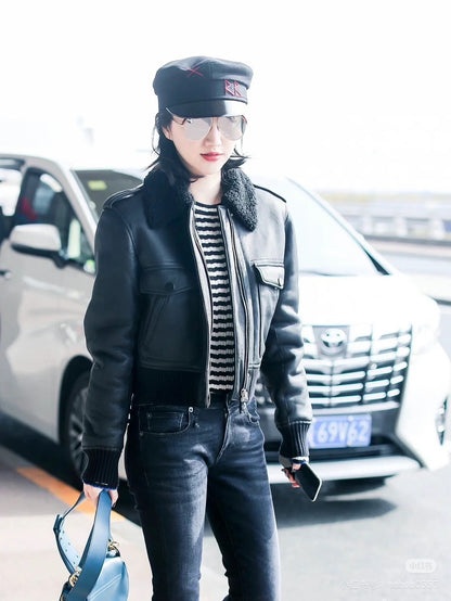 Saint 25fw fur jacket