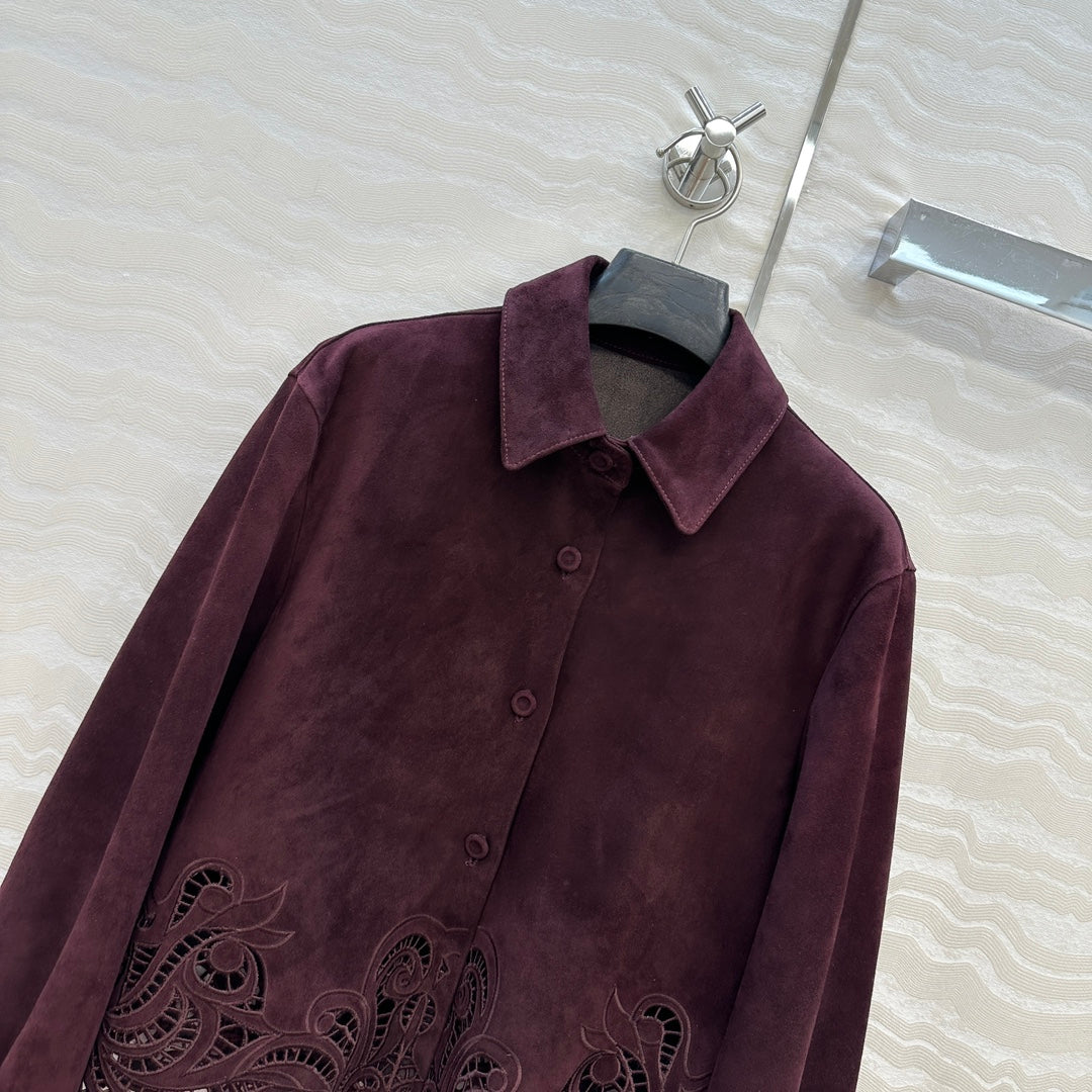 Es 25fw sheepskin shirt