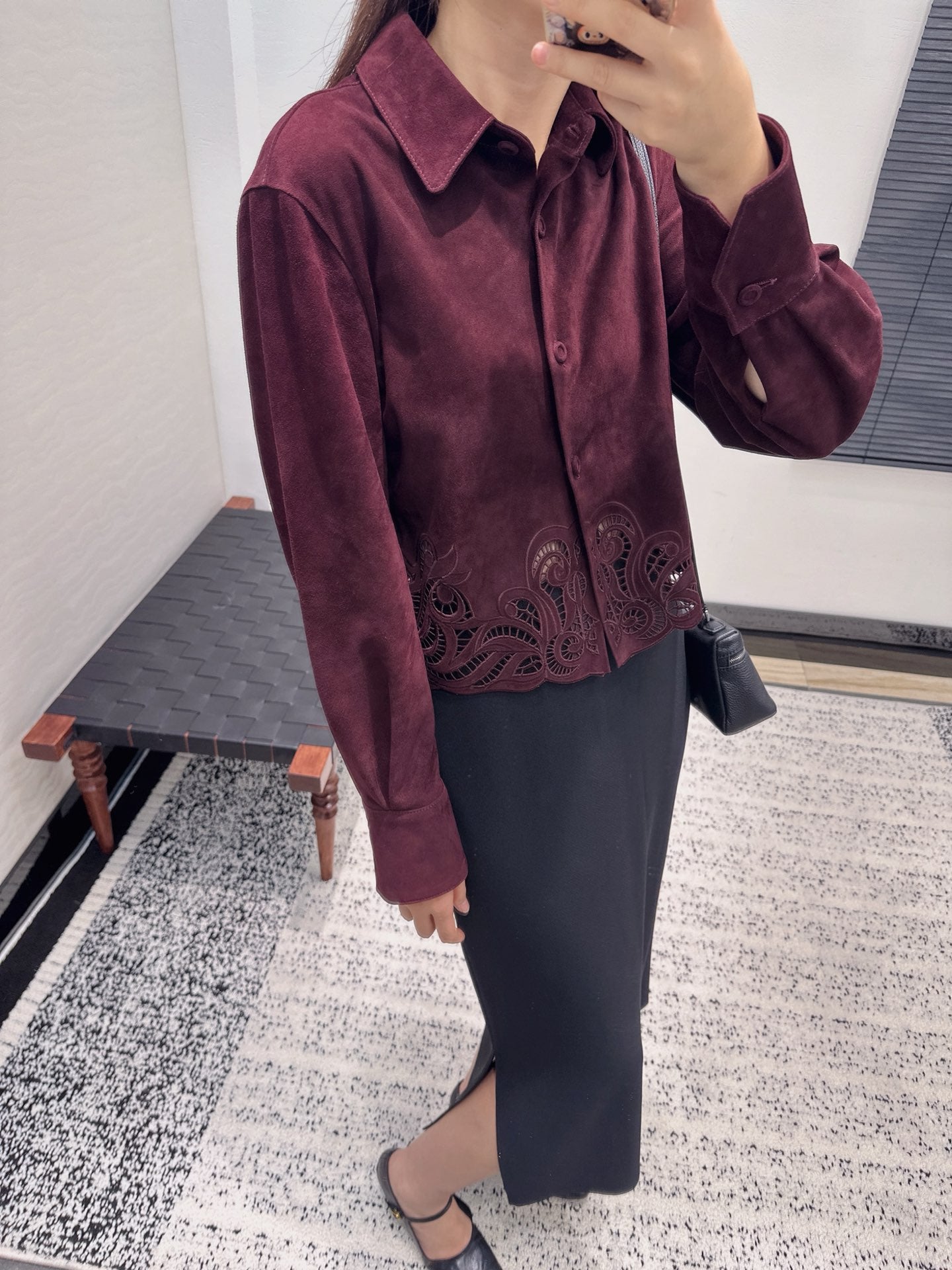 Es 25fw sheepskin shirt