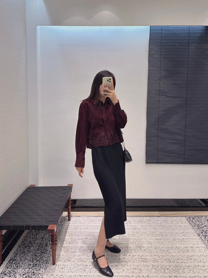 Es 25fw sheepskin shirt