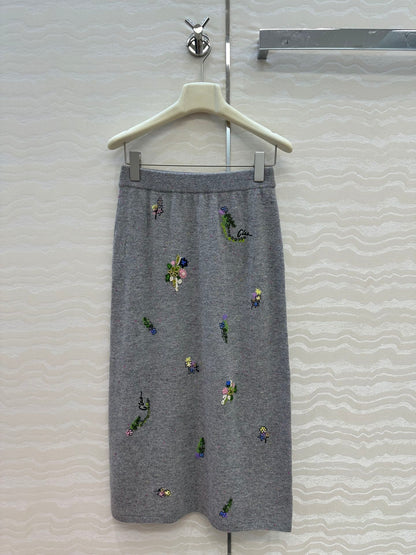 Er 25fw embroidered skirts