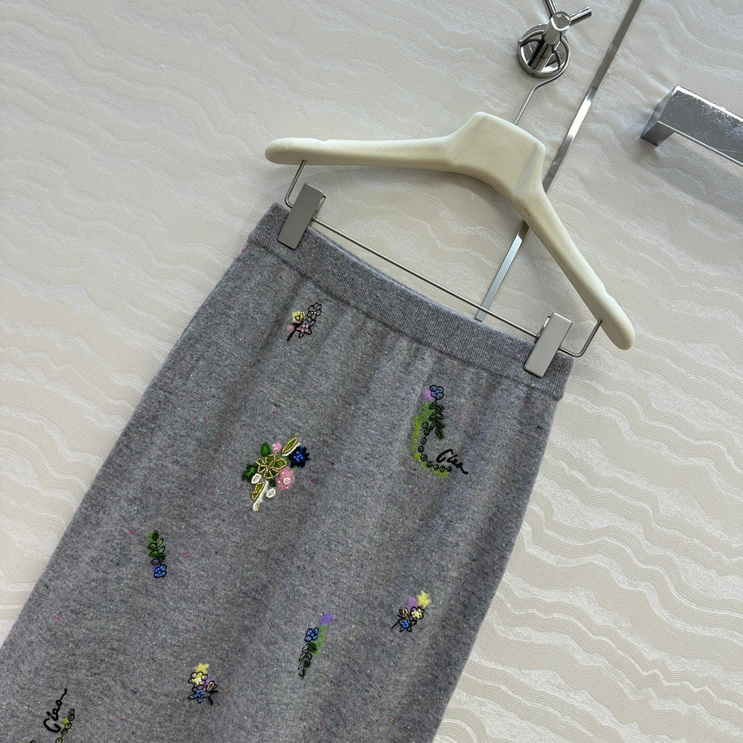 Er 25fw embroidered skirts