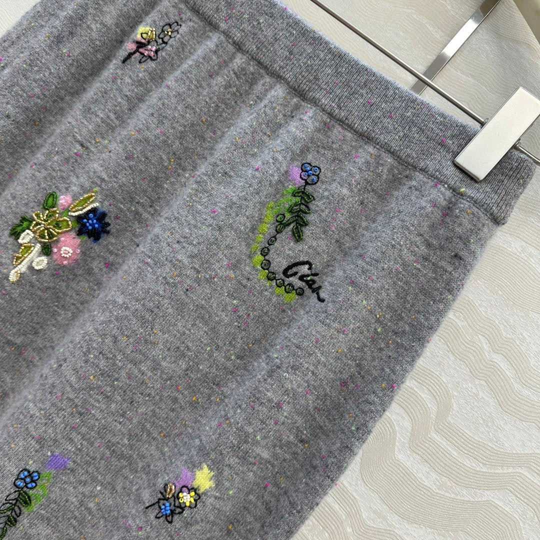 Er 25fw embroidered skirts