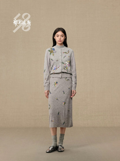 Er 25fw embroidered skirts