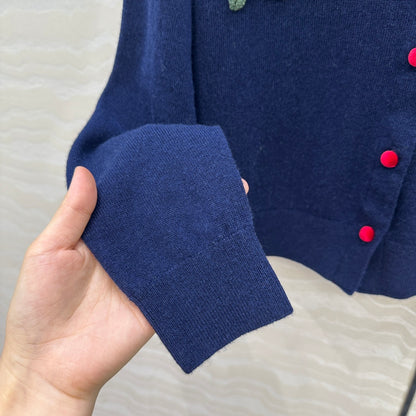 Er 25fw embroidered cardigan