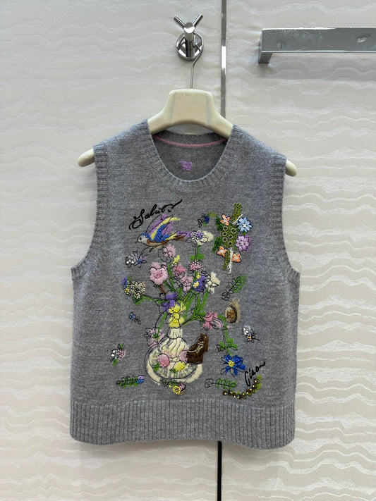 Er 25fw embroidered vest