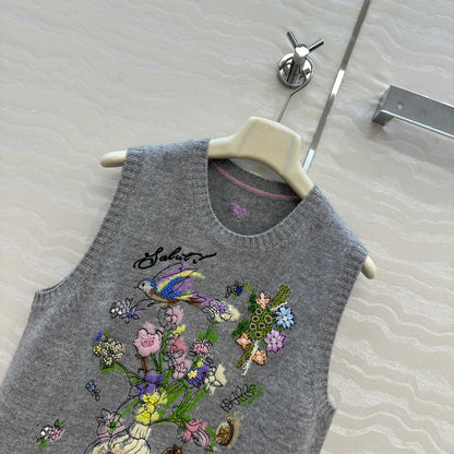 Er 25fw embroidered vest