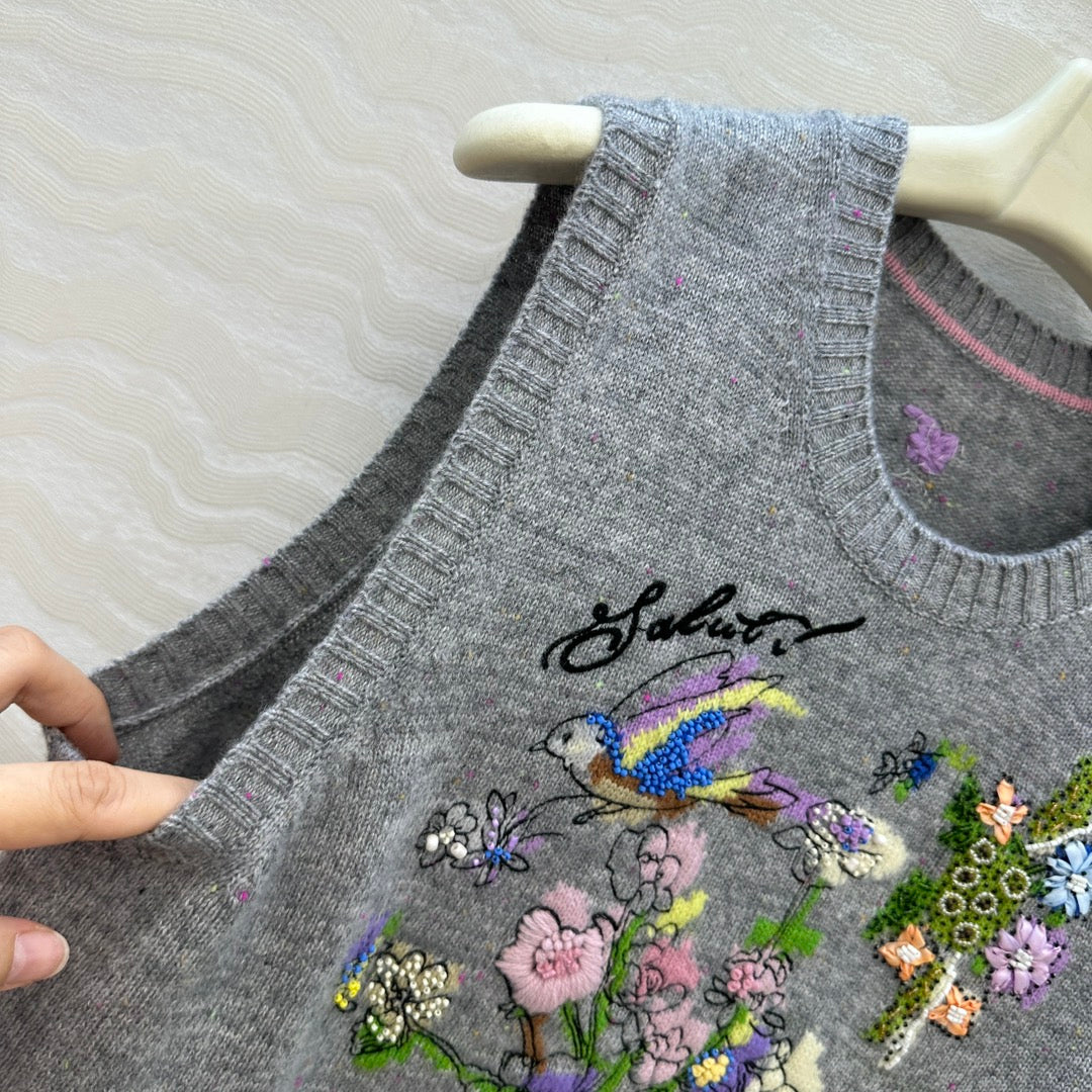 Er 25fw embroidered vest