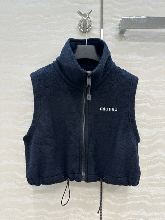 Miu 25fw embroidered vest
