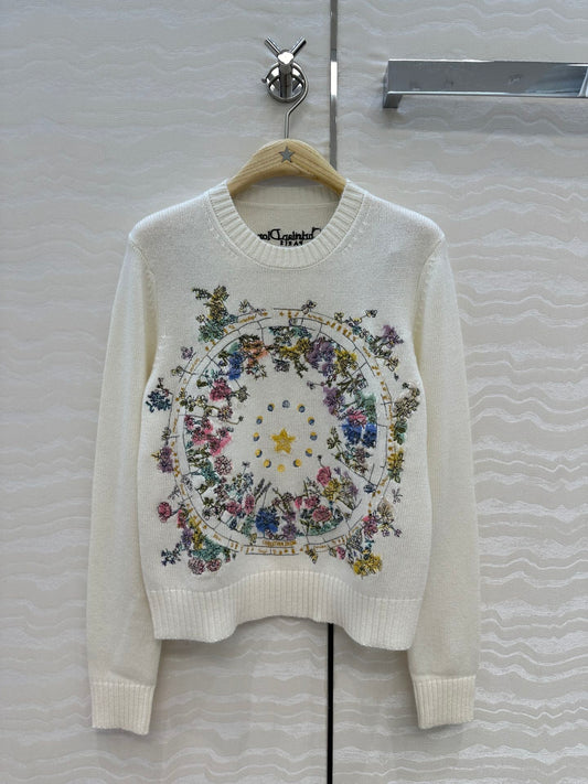CD 25fw embroidered sweater