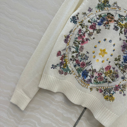 CD 25fw embroidered sweater