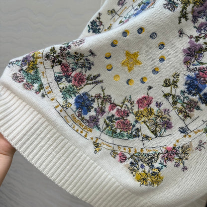 CD 25fw embroidered sweater
