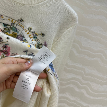 CD 25fw embroidered sweater