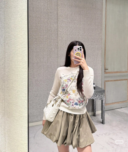 CD 25fw embroidered sweater