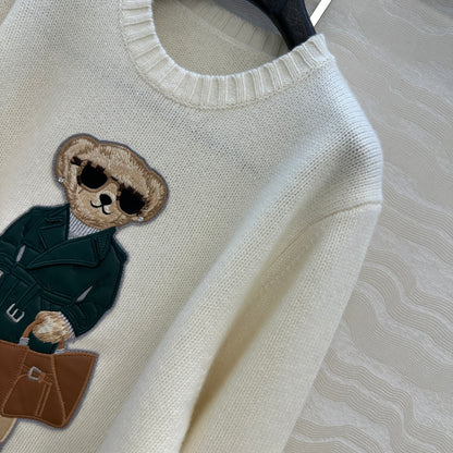 Row 25fw embroidered sweater