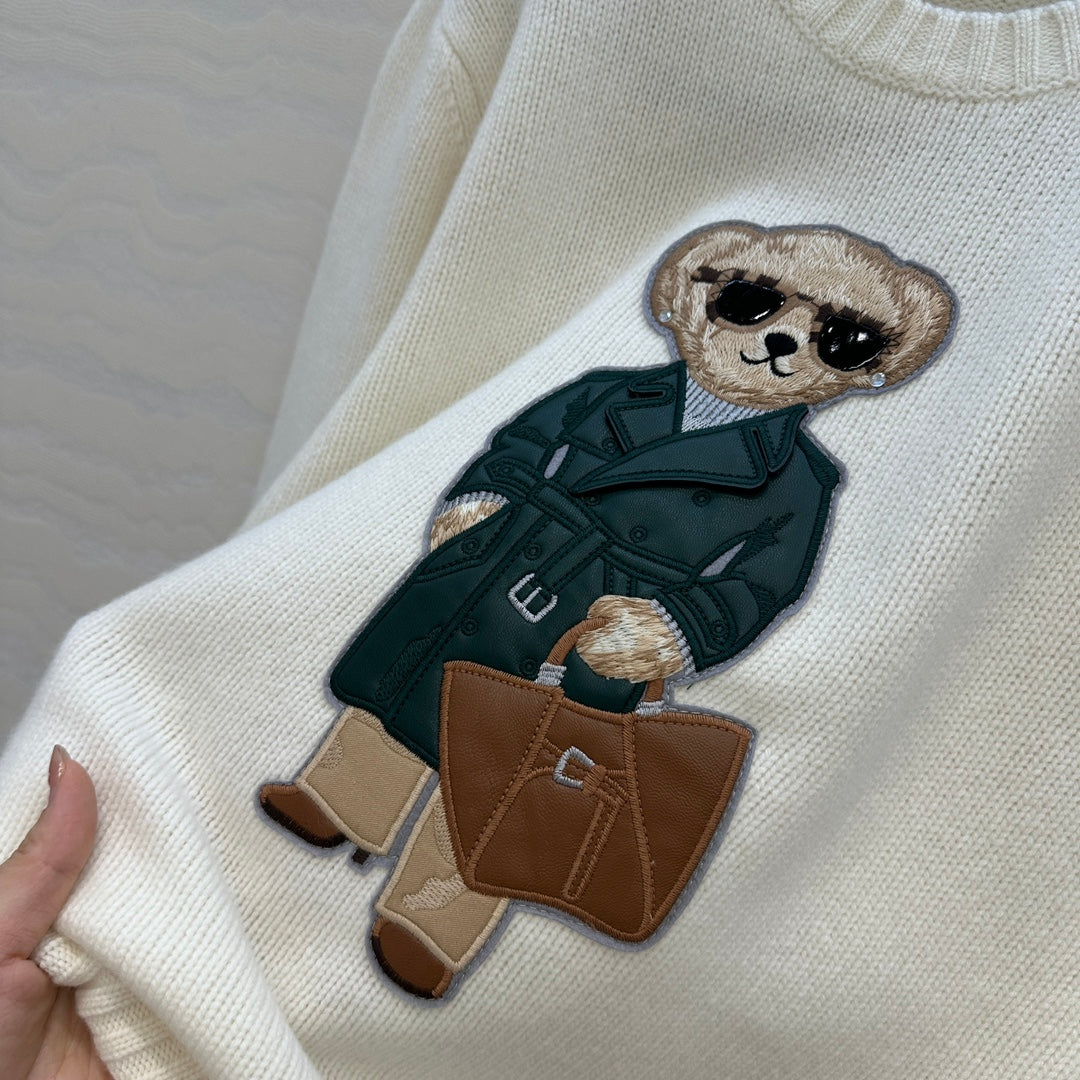 Row 25fw embroidered sweater