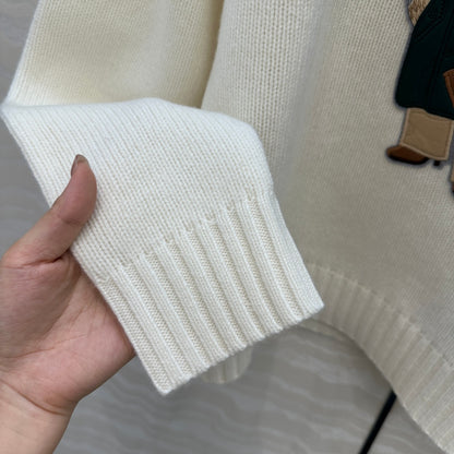 Row 25fw embroidered sweater