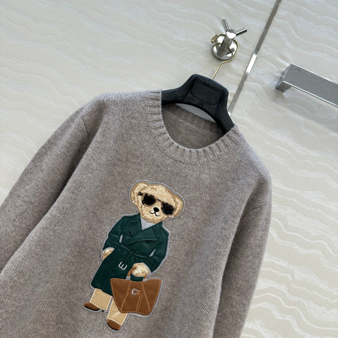 Row 25fw embroidered sweater