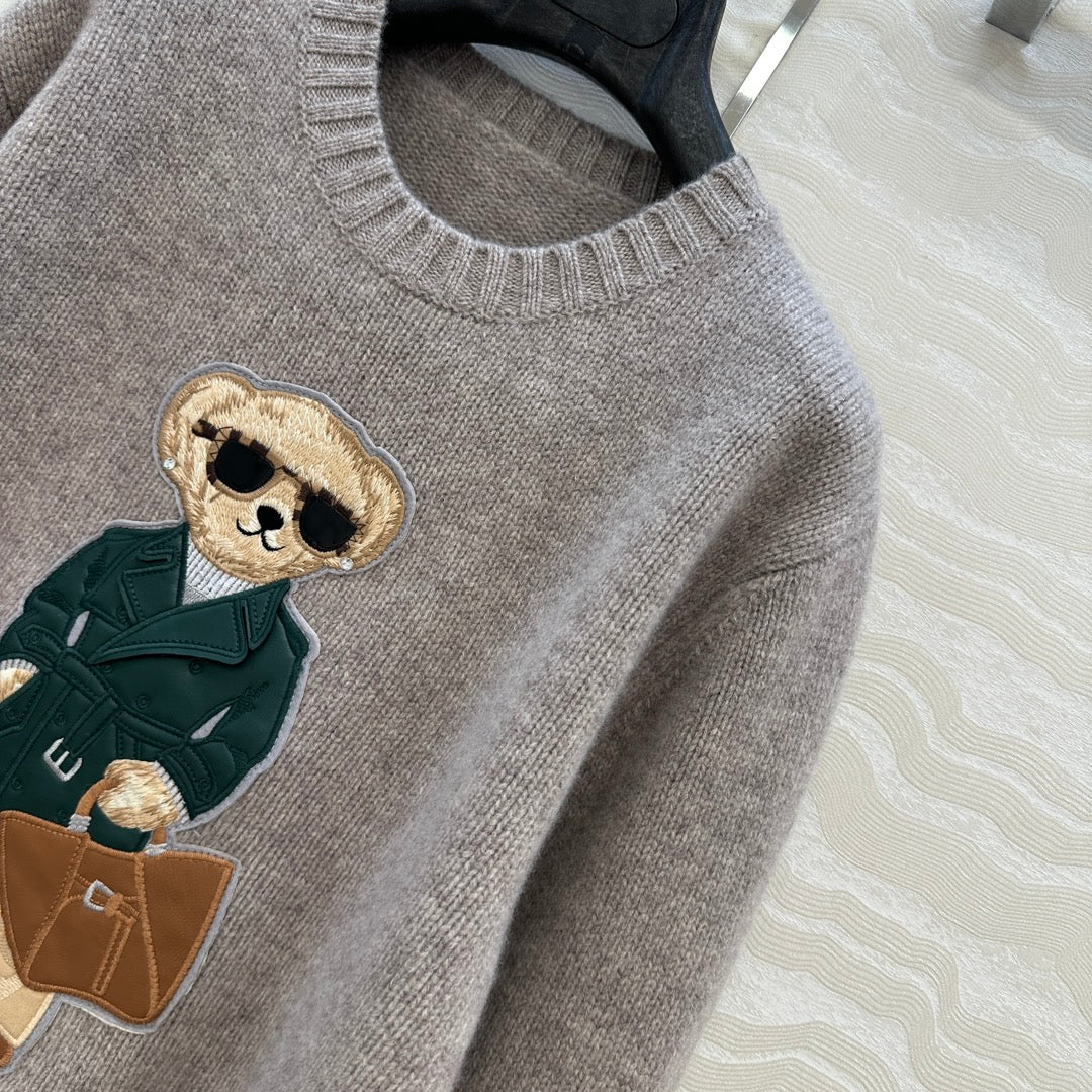 Row 25fw embroidered sweater