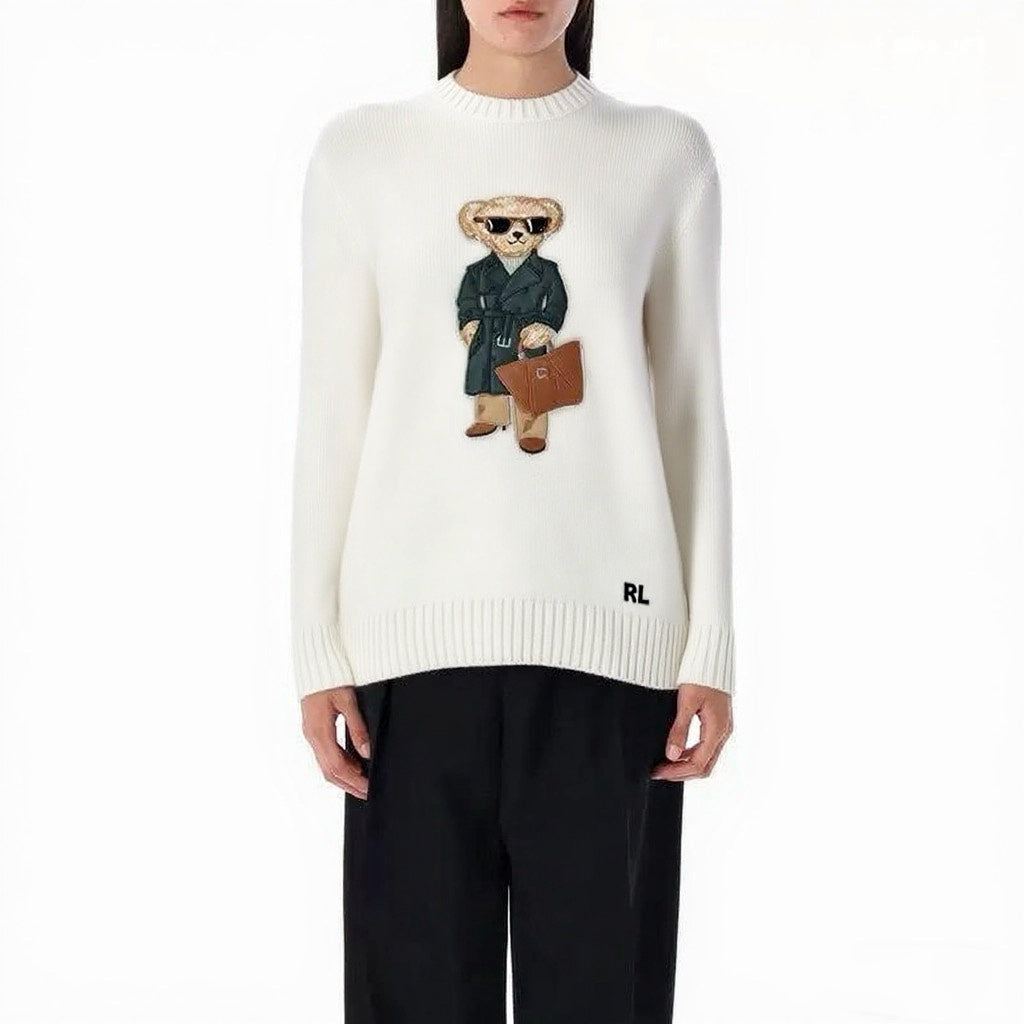 Row 25fw embroidered sweater