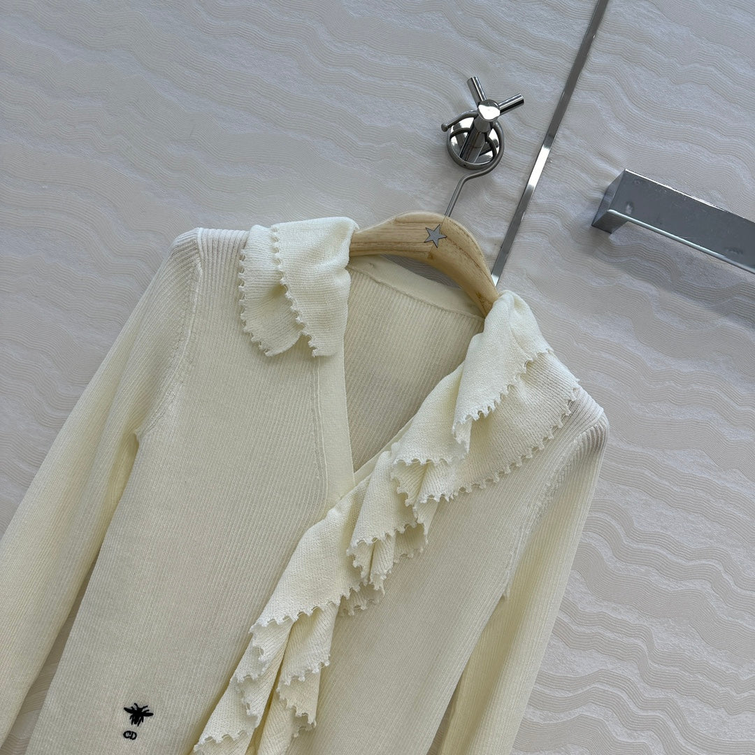CD 25fw pleated cardigan
