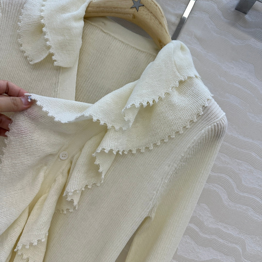 CD 25fw pleated cardigan